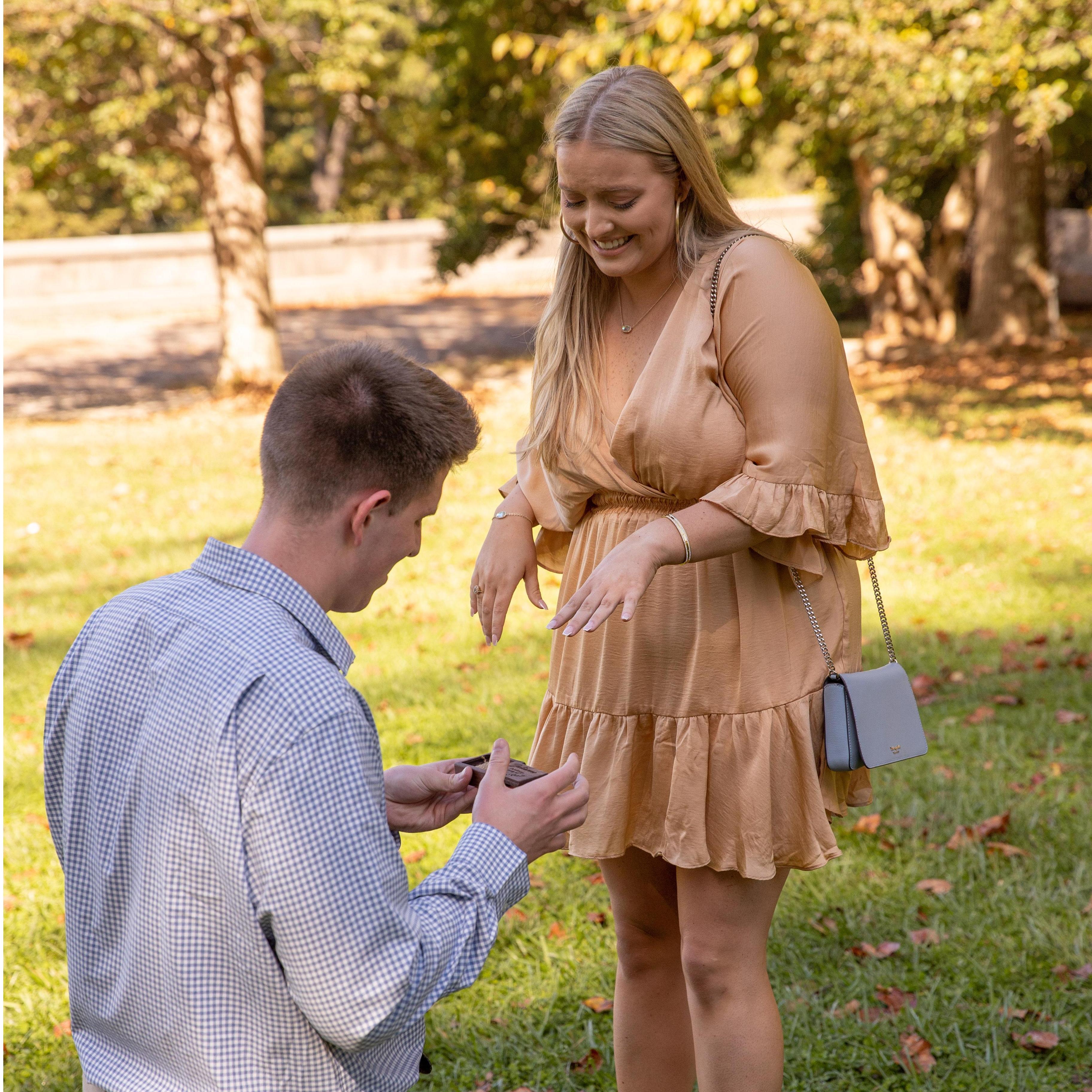 Right after Michael popped the question.
October 24, 2021