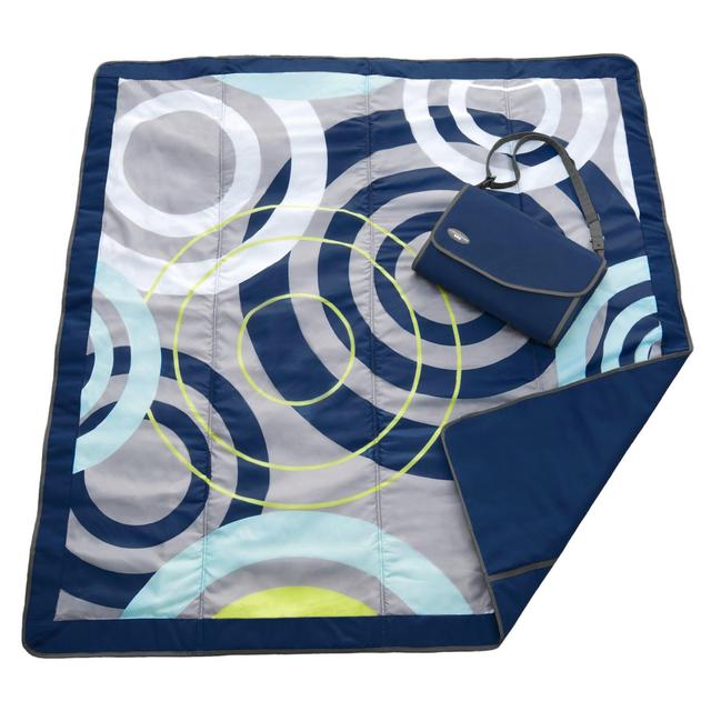 Jj Cole Outdoor Blanket, 7'X'5 Blue Orbit
