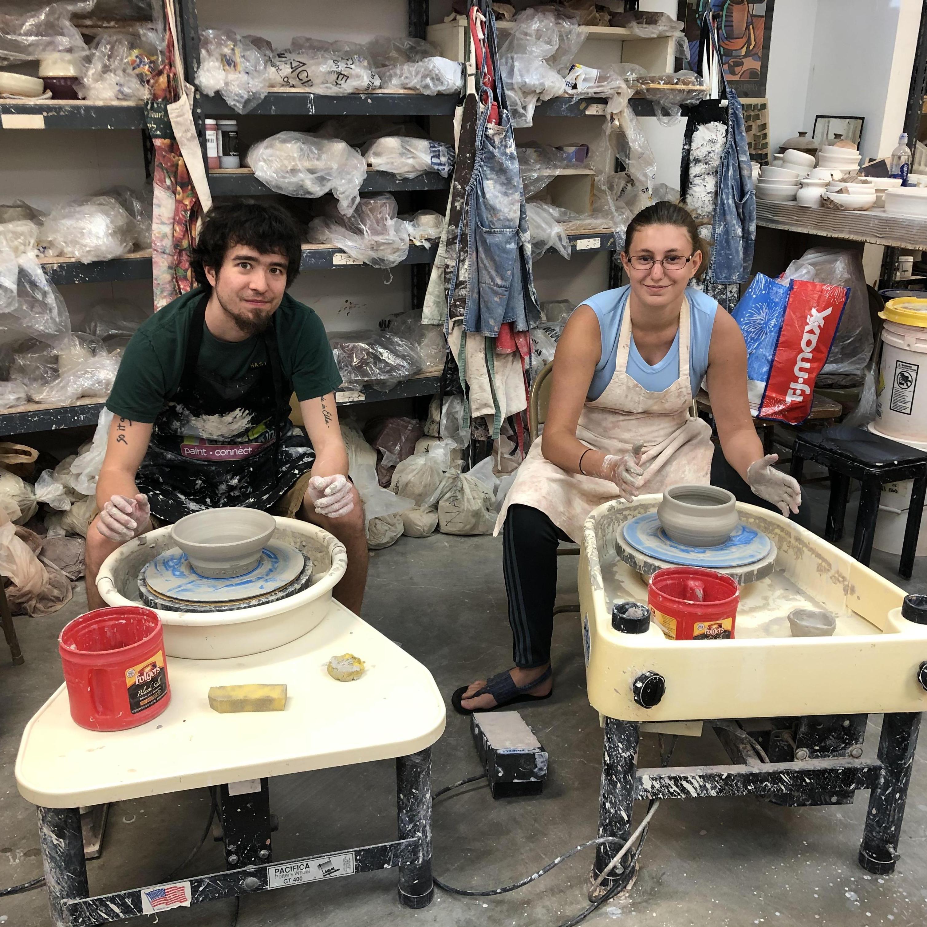 SUGAR LAND, TEXAS

For Mother's Day in 2019, we joined our moms in a beginner's pottery class.