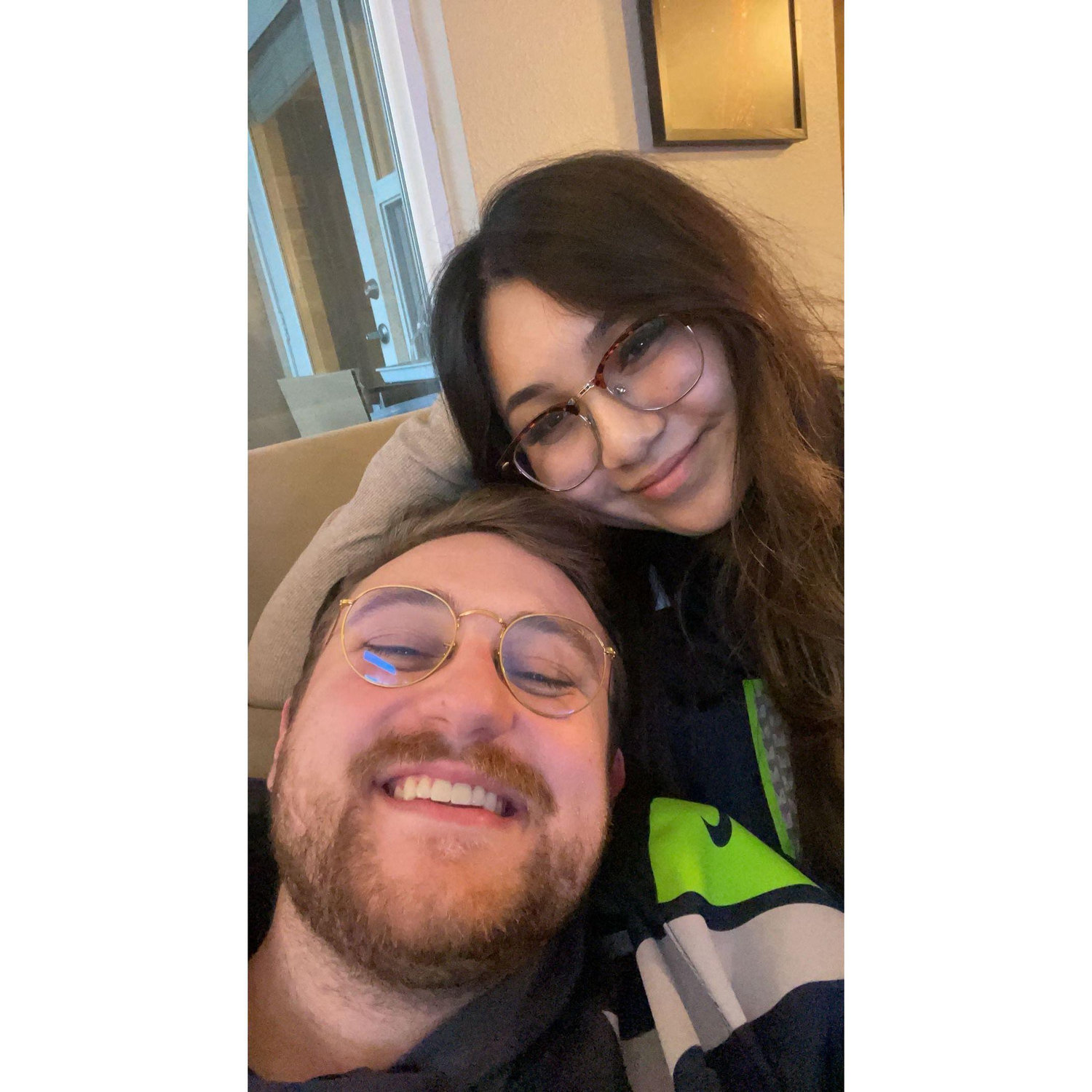 When we first started watching the Seahawks game together