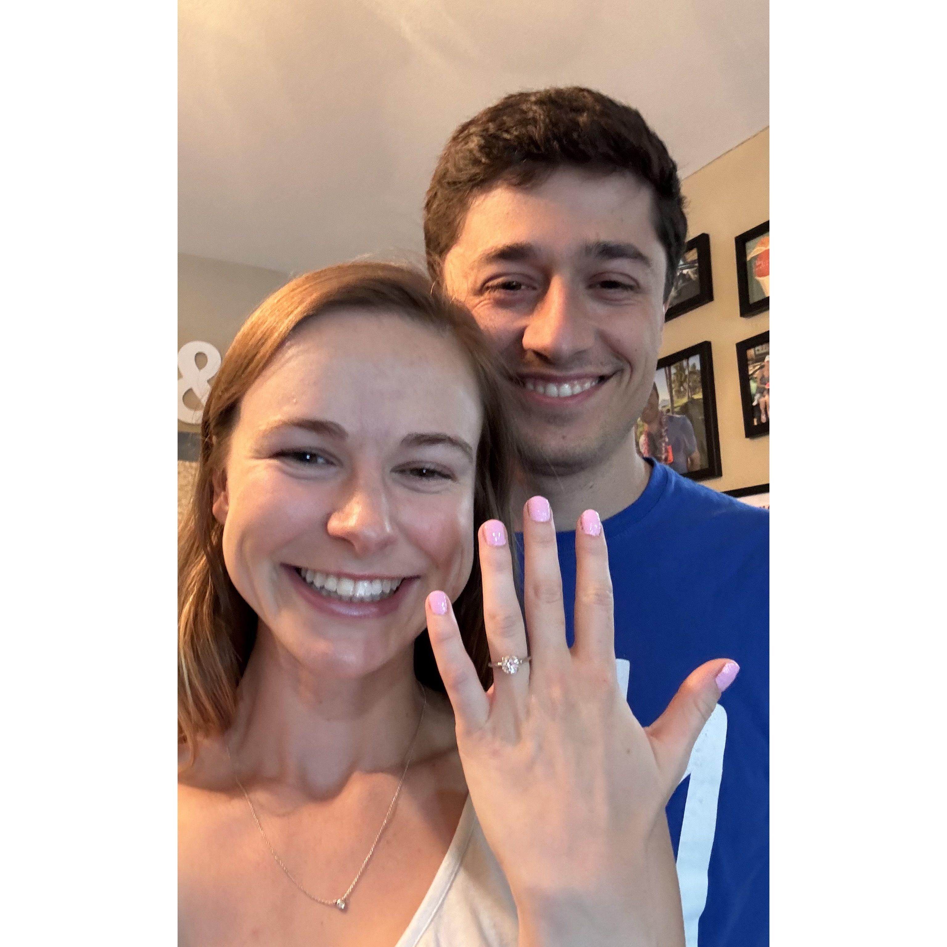 Soon after we got engaged