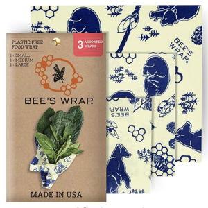 Bee's Wrap , Assorted 3 Pack (S, M, L), Bees + Bears