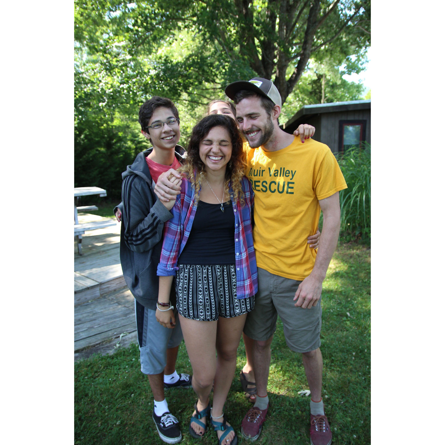 Three months in, Sean met Ana's extended family in Asheville, NC