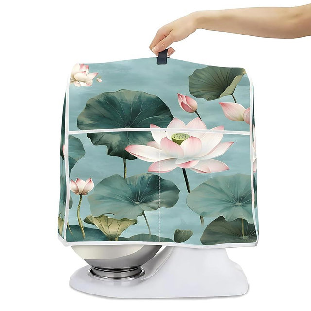 Mixer Dust Cover for 6-8 Qt Stand Mixer, Cloth Cover with 2 Storage Pockets for Stand Mixer Protective Covers Large for 6-8 Quart Mixer