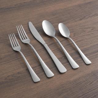 Brody Hammered 20-Piece Flatware Set, Service for 4