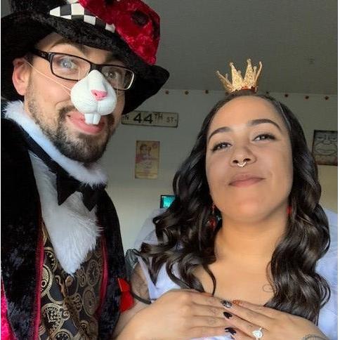 Our first Halloween costume party.