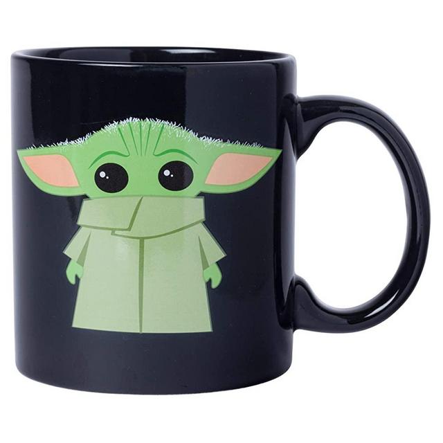 Silver Buffalo Star Wars The Mandalorian The Child Stands Ceramic Coffee Mug, 20-Ounces