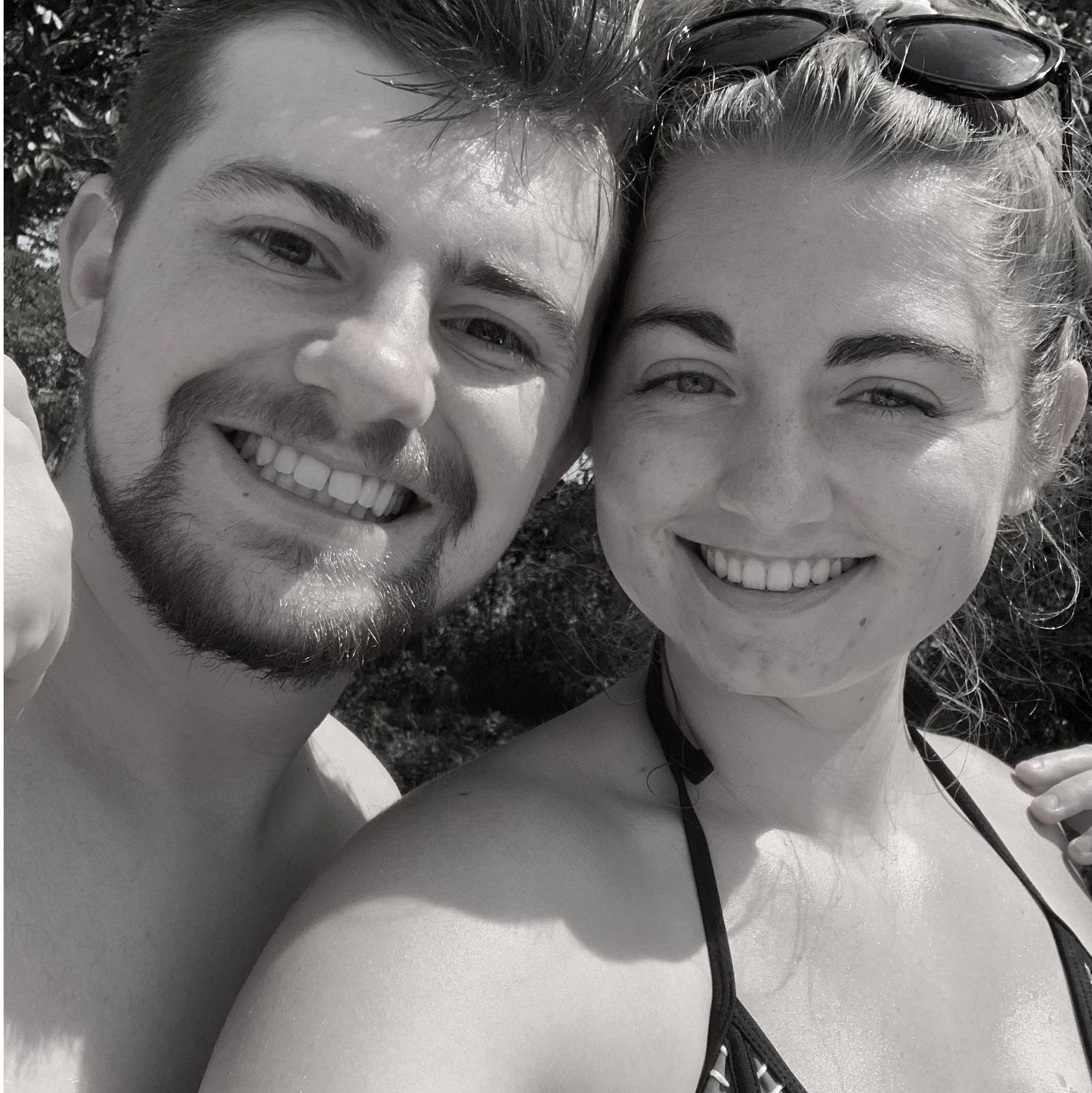 Hanging down at Lake Shetek with all of Andrew's friends.