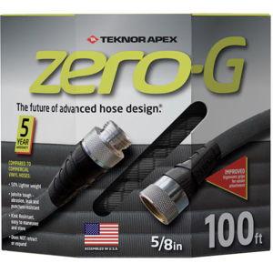 Zero-G Teknor Apex 5/8-in x 100-ft Premium -Duty Kink Free Woven Gray Hose