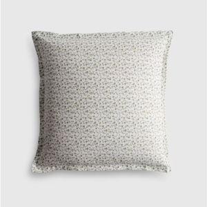 Classic Organic Percale Floral Euro Sham - Green Florette