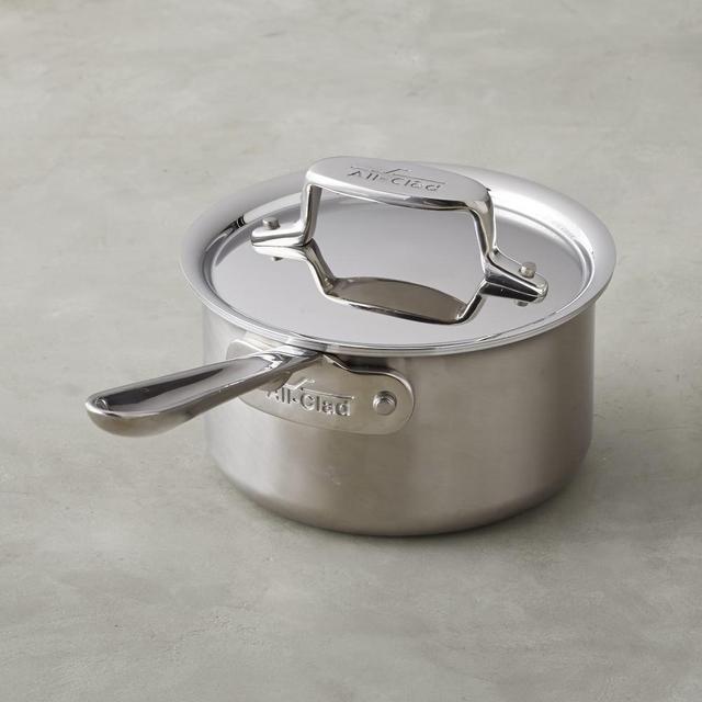 All-Clad d5 Brushed Stainless-Steel Saucepan, 1.5-Qt.