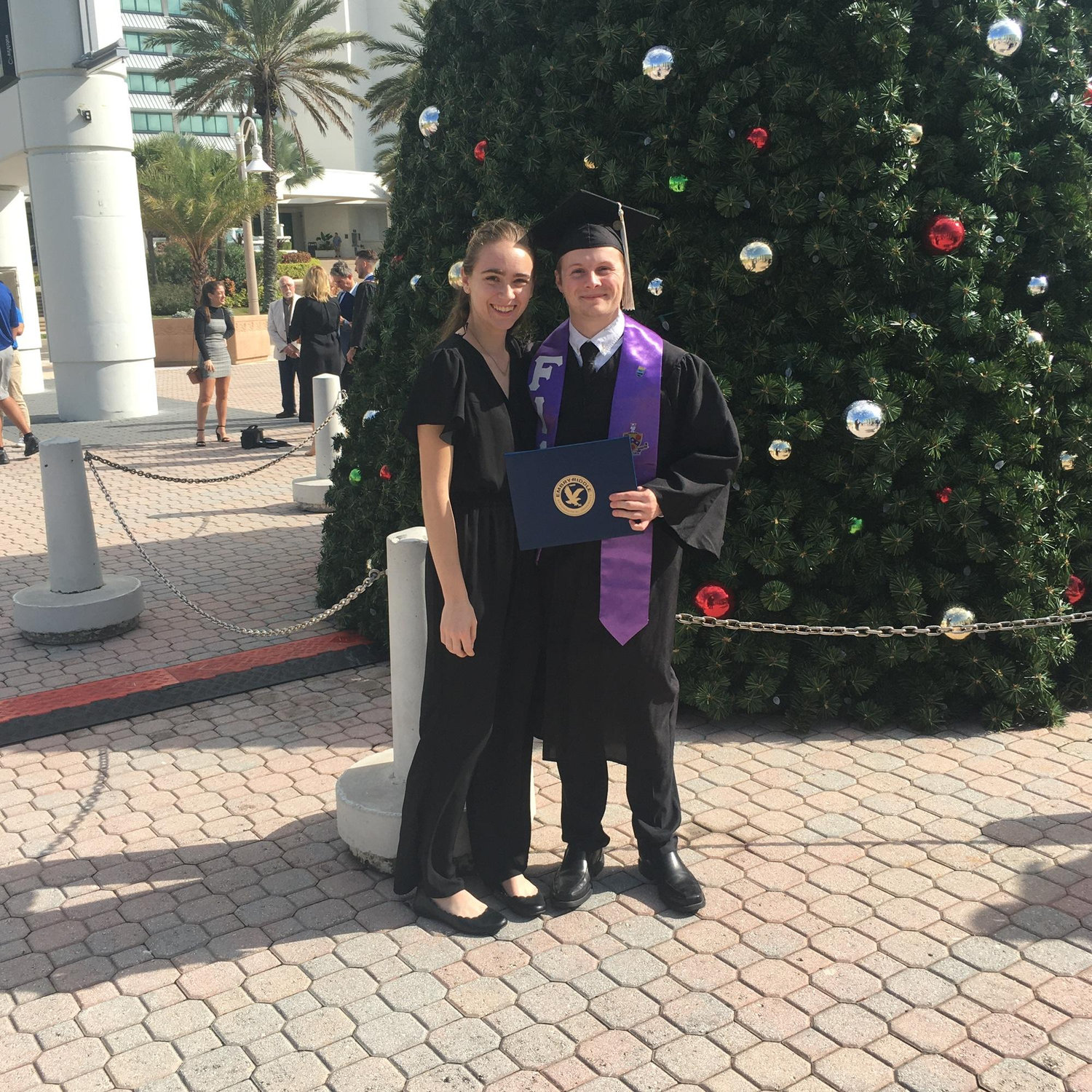 Kristen and Sean at Sean's graduation. (Dec. 2021)