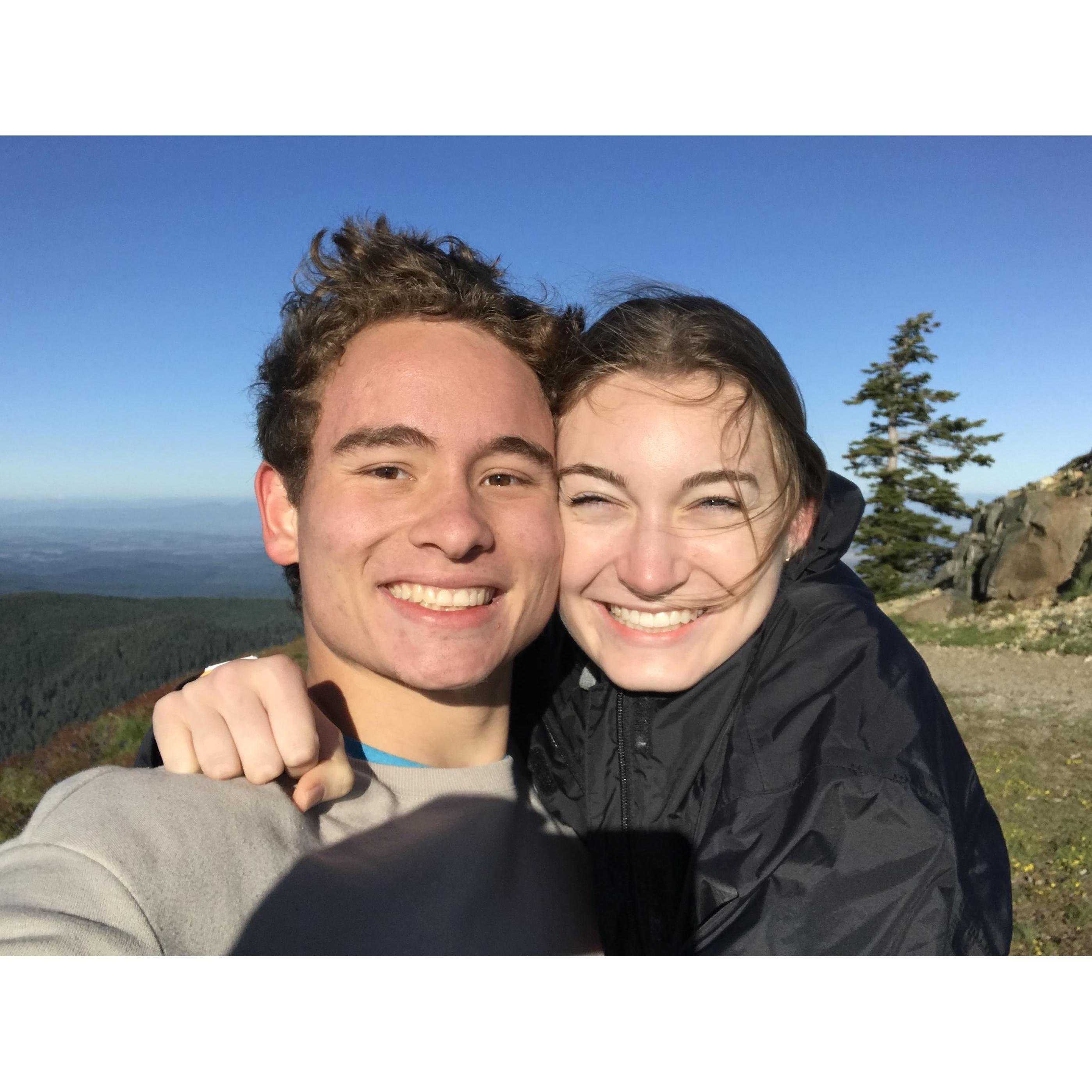 On June 8th, 2019 Ryan asked Ruth to be his girlfriend at Mary's Peak.