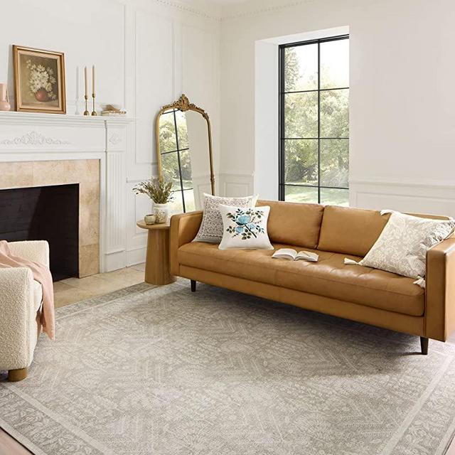 Rifle Paper Co. x Loloi Maison Collection MAO-02 Bough Natural 5'-0" x 7'-6" Area Rug