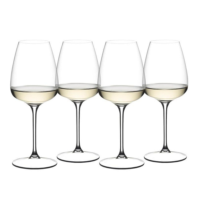 Riedel GRAPE White Wine/Rose/Champagne Wine Glass - 4 Pack - Dishwasher Save, Crystal Glass - 5424/05 US