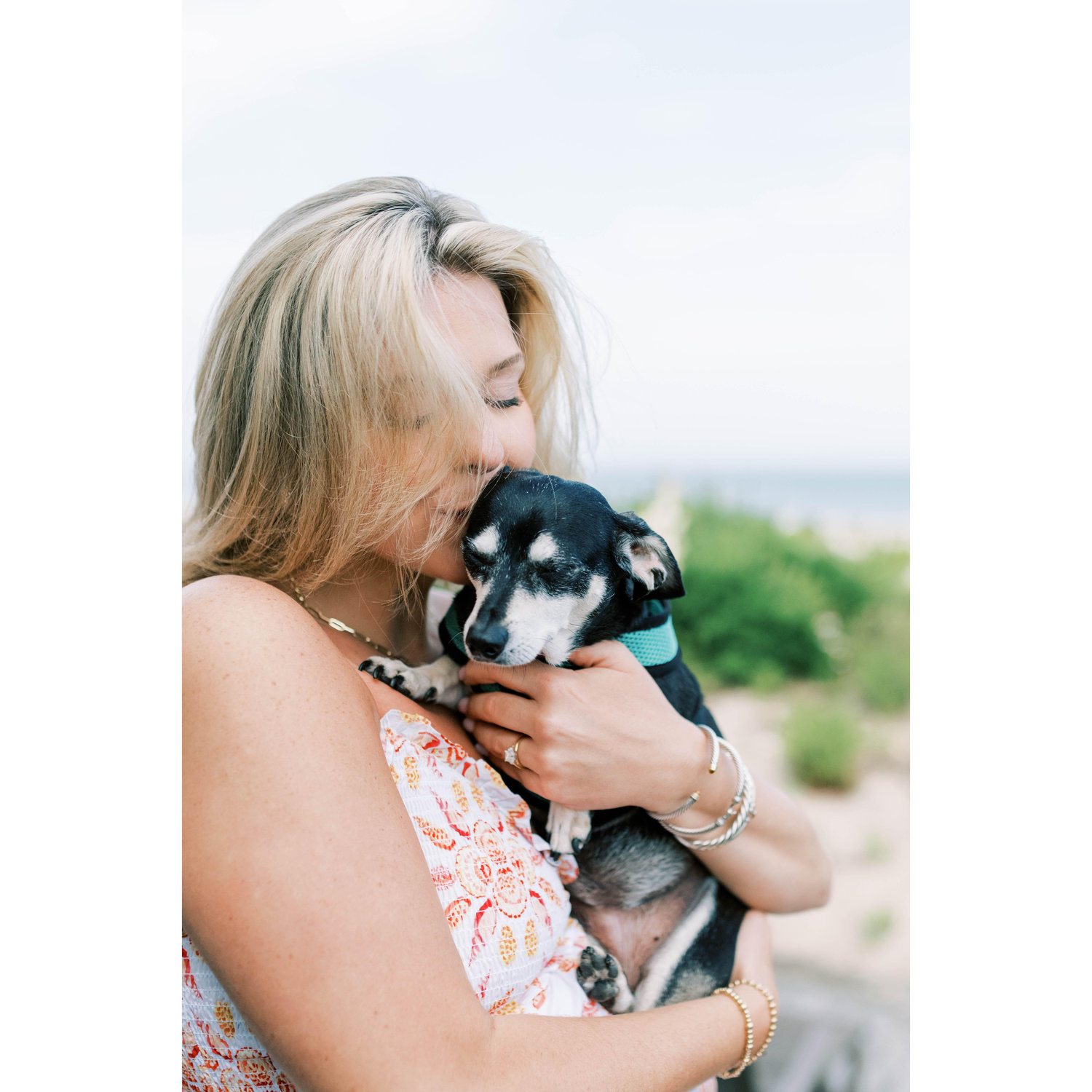 Even Pixie made it down to celebrate the engagement