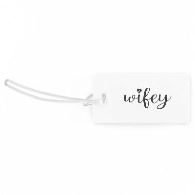 "Wifey" Luggage Tag White/Black