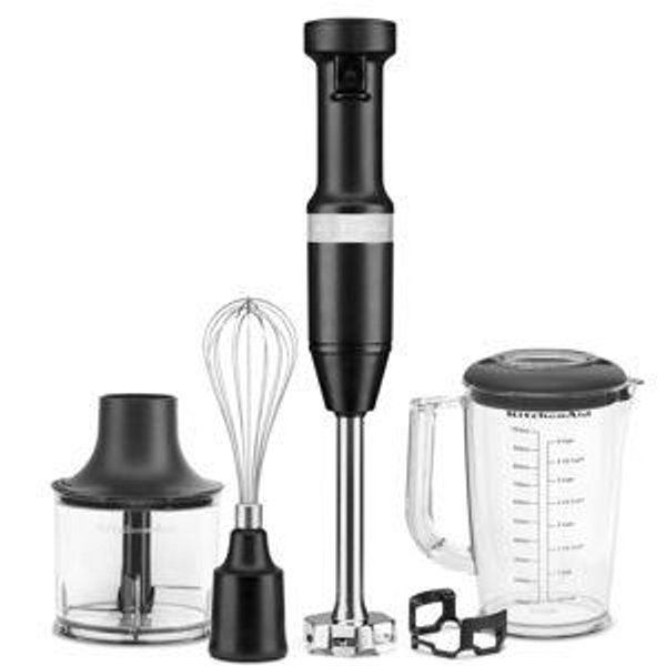 Variable Speed Corded Hand Blender with Accessories - Black Matte | KitchenAid US