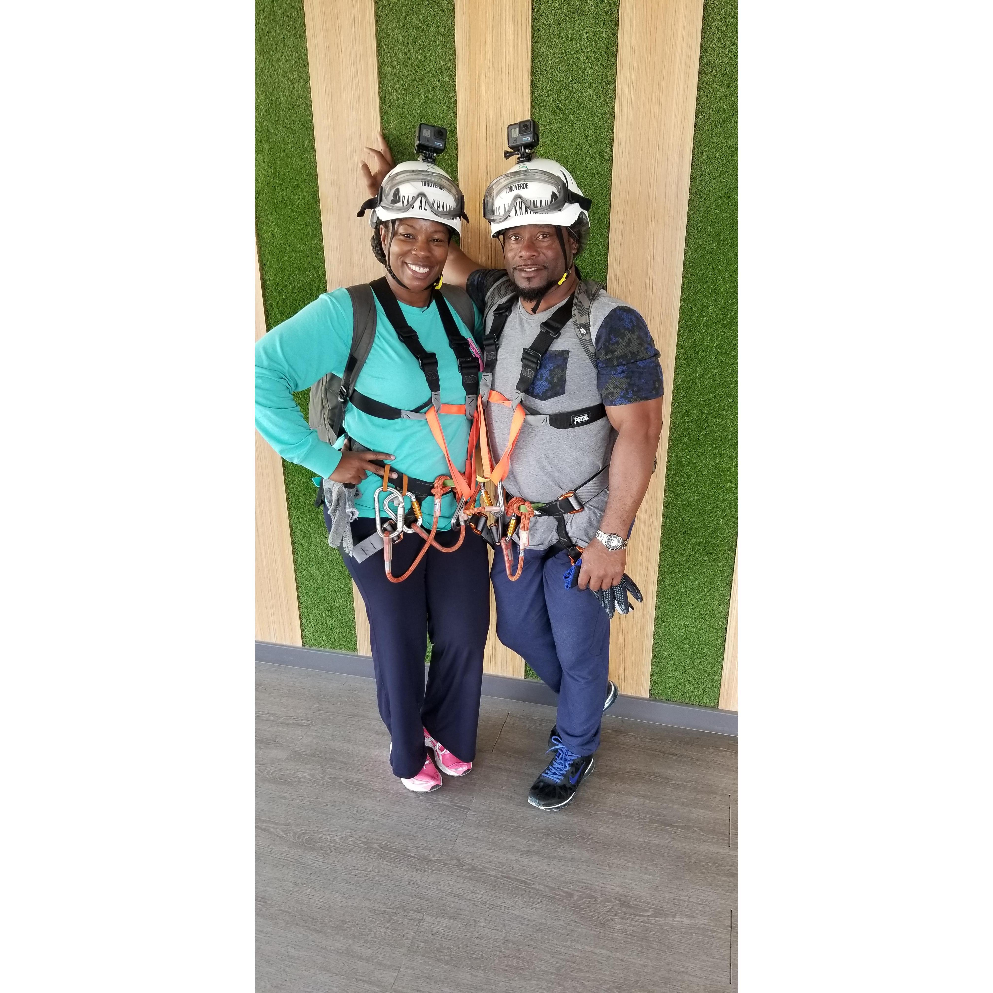 Taking on the world's longest zipline at Jebel Jais in Ras Al Khaimah, UAE