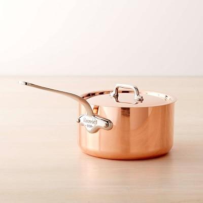 Mauviel Copper Triply Saucepan, 1.9-Qt.
