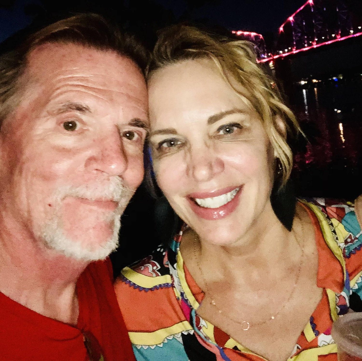 Celebrating a fun night for Derrick's birthday at Waterfront Wednesday