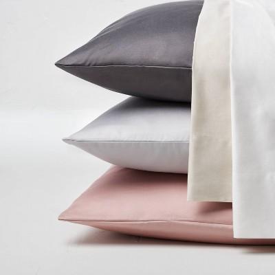 500 Thread Count Washed Supima Sateen Solid Sheet Set - Casaluna™