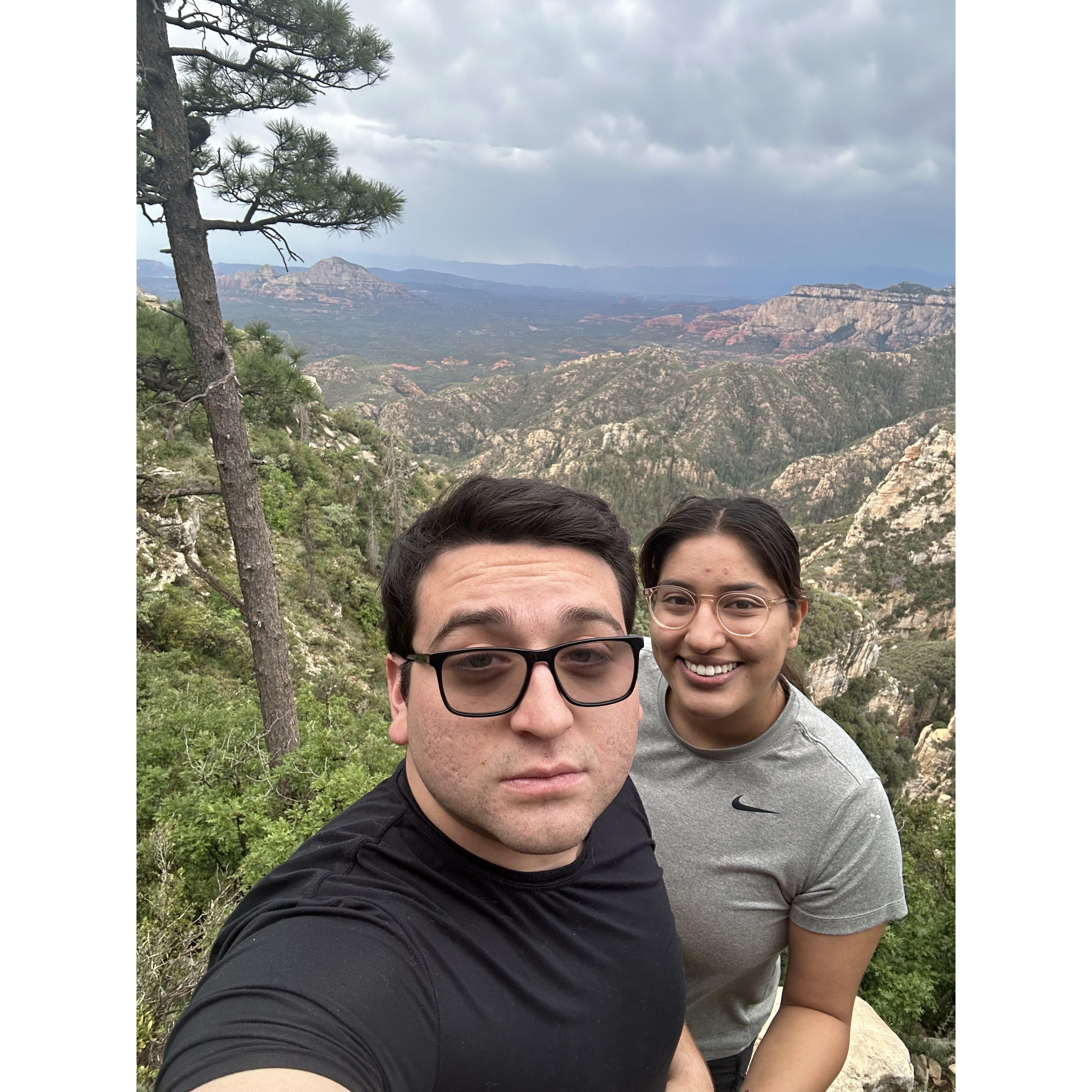 The "Edge of the World" trail where Adrian proposed