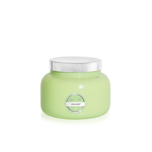 Capri Blue Volcano Scented Candles - Luxury Candles for Home Scented with Tropical Fruit & Sugared Citrus - Long Lasting Soy Wax Blend - Signature Glass Jar (Iced Matcha Green, 19 oz)