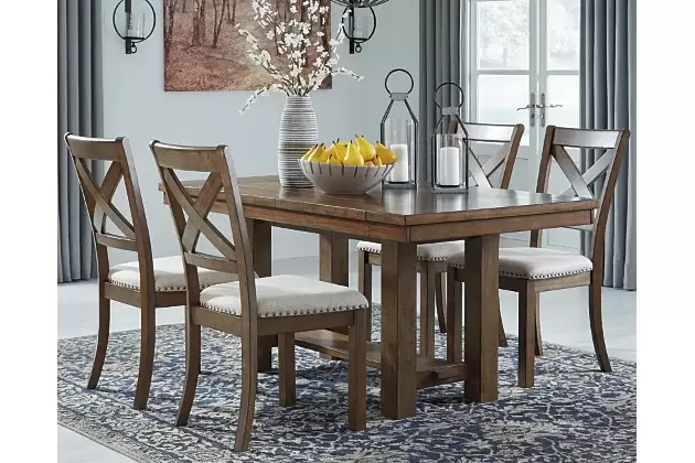 Moriville Dining Table and 4 Chairs Set