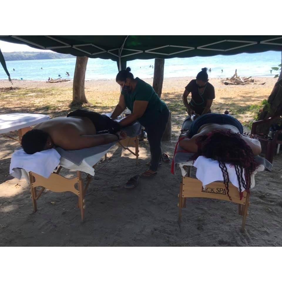 Massages on the beach in Costa Rica