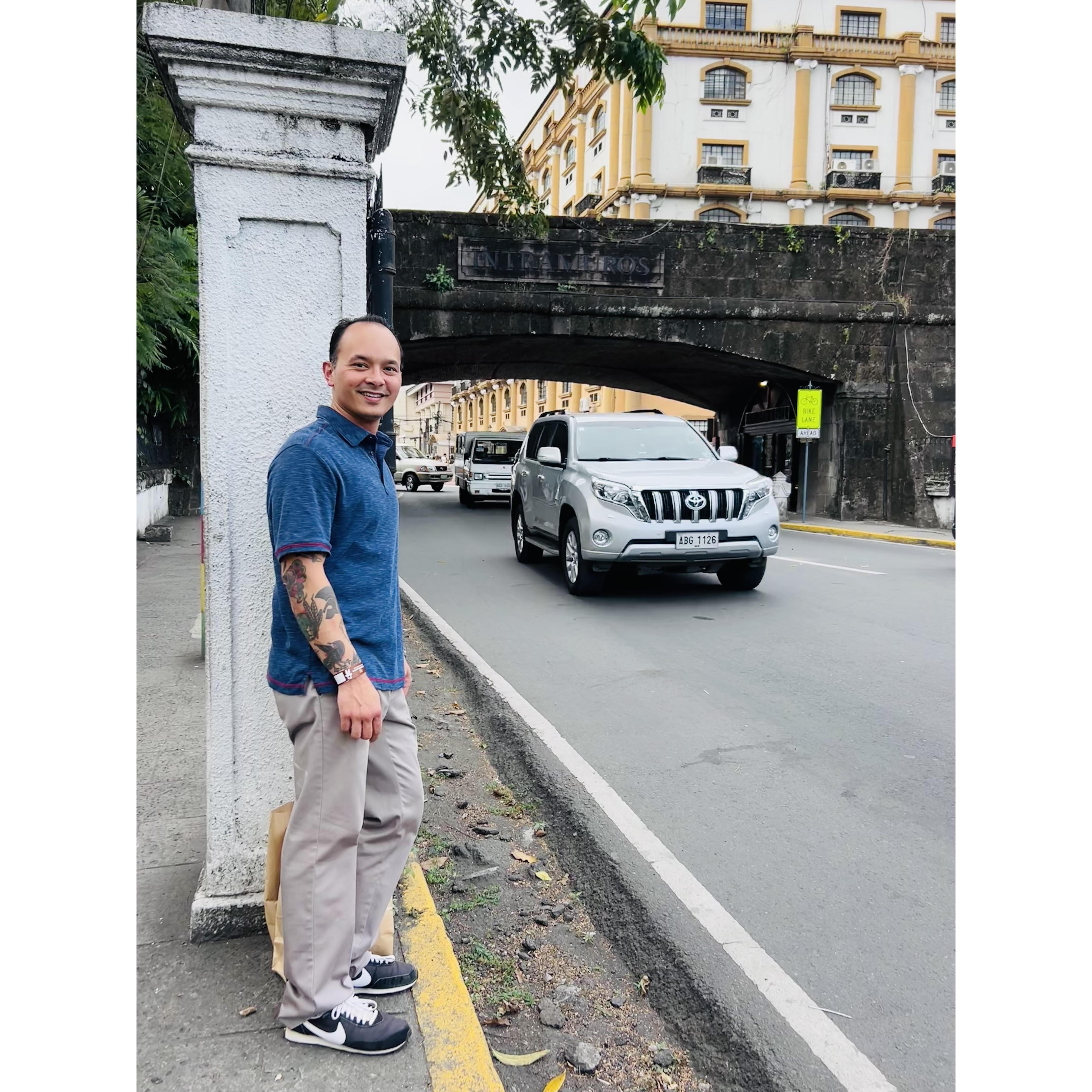 Joe, always excited to walk the streets of a new city.