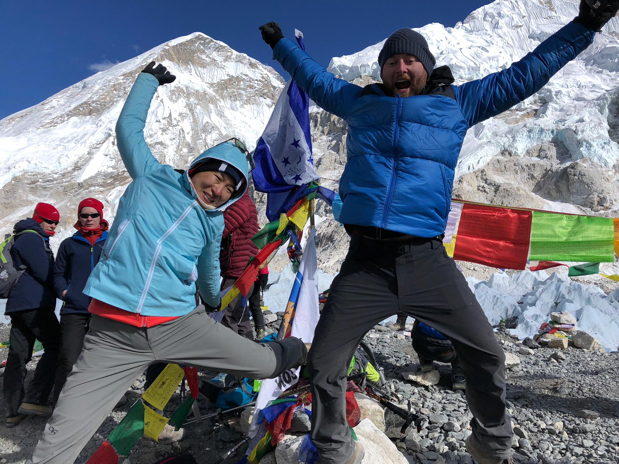 Us conquering Everest Oct 2018