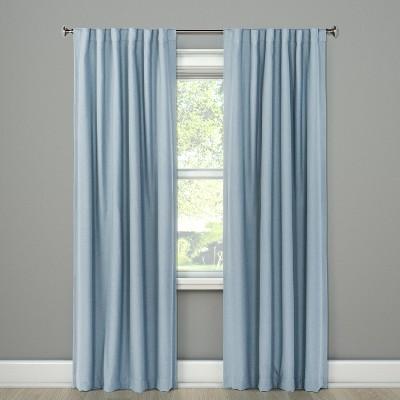 Aruba Curtain Panels 84"x50" Blackout Canterbury Blue - Threshold™