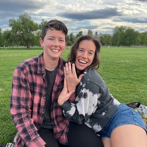 Erin proposes in Cheesman Park!