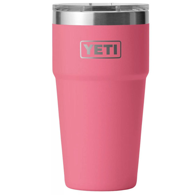 ☔️Shower Gift: YETI 20 oz. Rambler Stackable Cup - Tropical Pink