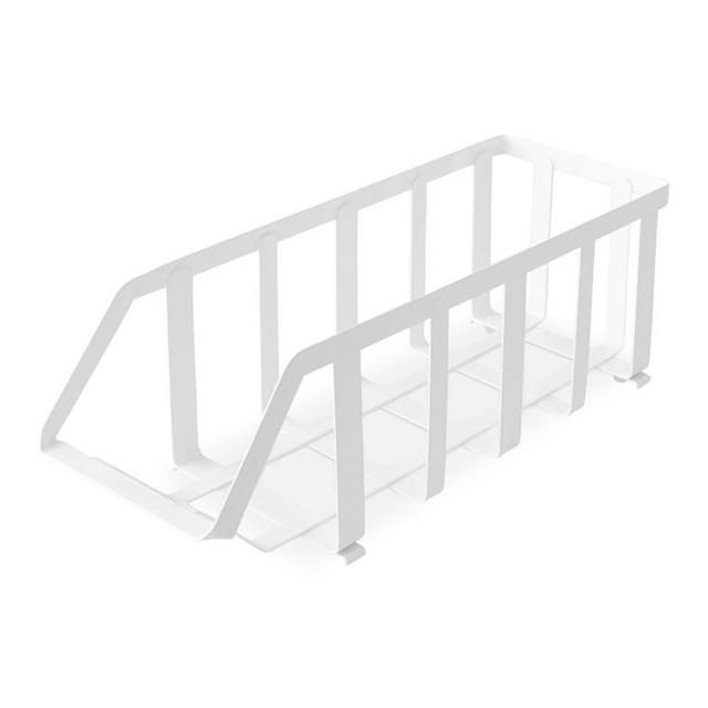 White Powder Coat Fridge Organization Soda Can Bin, Powder Coated Metal