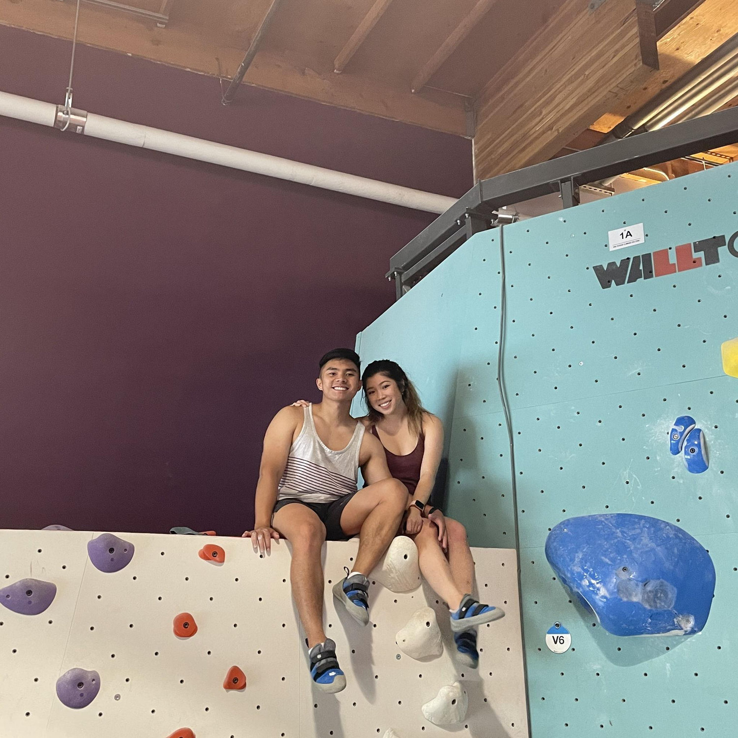 2020 - Our first time bouldering together!
