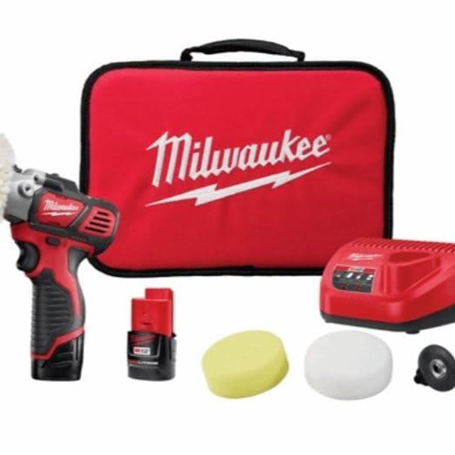 Milwaukee 2438-22 M12 Variable Speed Polisher/Sander – Cp/Cp Kit