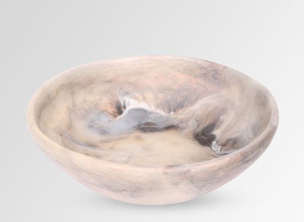 Large Resin Salad Bowl - Sandy Pearl