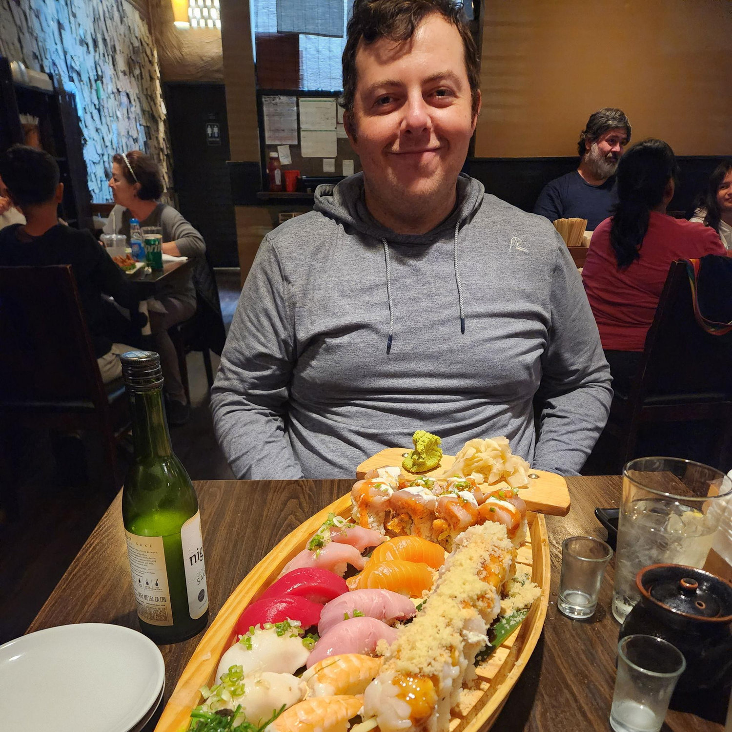 Our love of sushi brought us together.