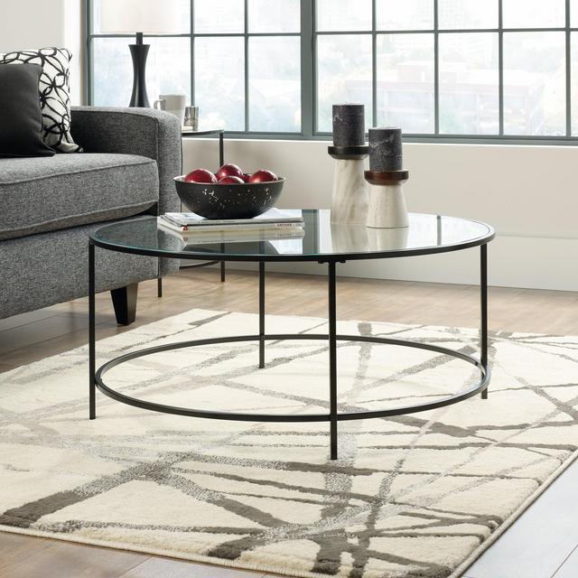 Sauder Soft Modern Collection Coffee Table, Black