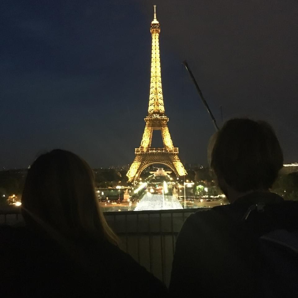 Enjoying every moment at the Eiffel Tower, at our last stop (Paris, France) before making a full circle back to Brussels, Belgium to catch our plane home! An incredible two month journey.
