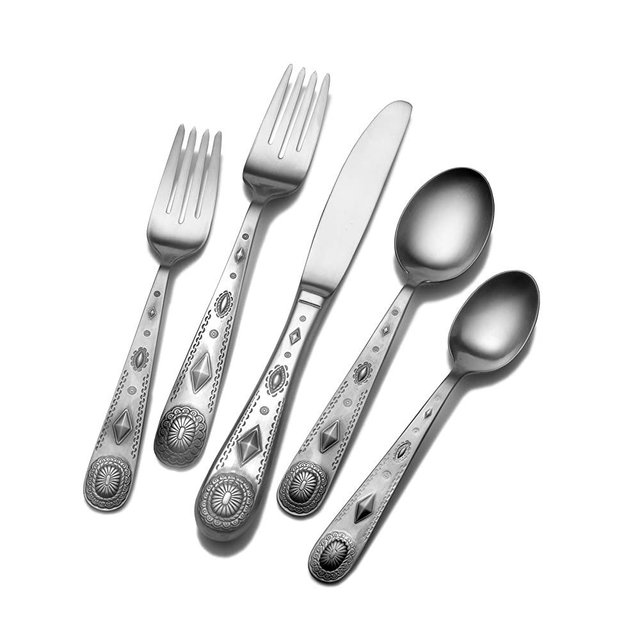 Wallace Taos 45-Piece Stainless Steel Flatware Set, Service for 8
