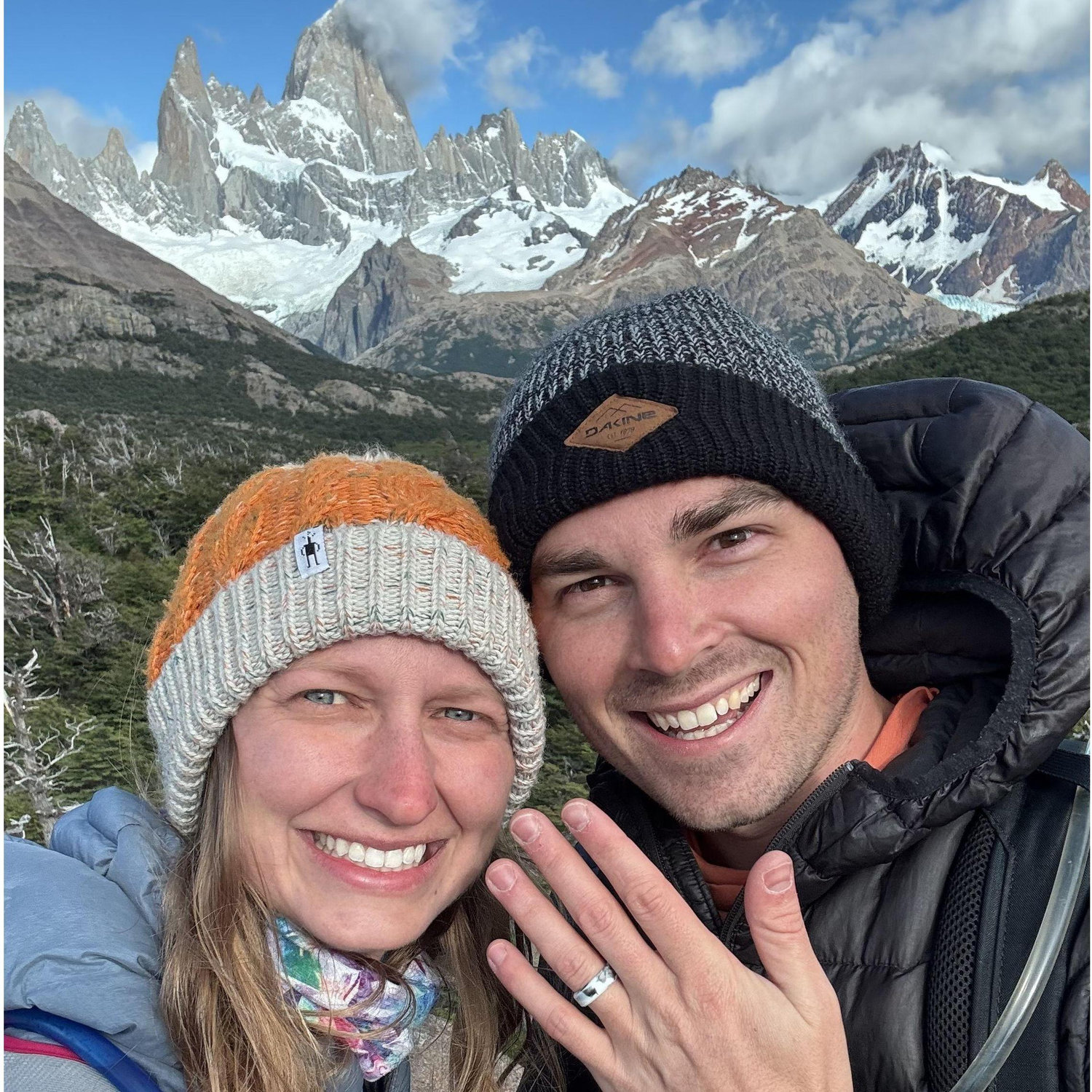 When Kaylyn asked Jeremy to marry her - in Patagonia :)
