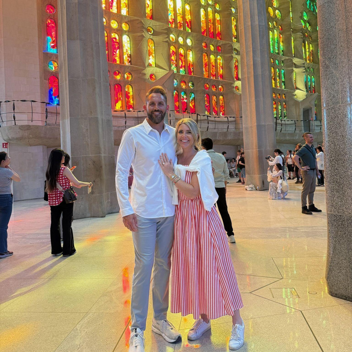 Basilica de la Sagrada Familia, where Clay proposed