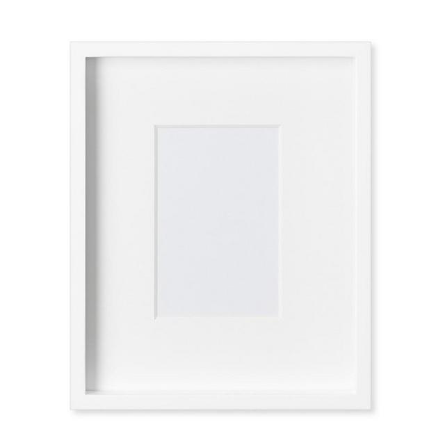 White Lacquer Gallery Frame, 4" X 6"