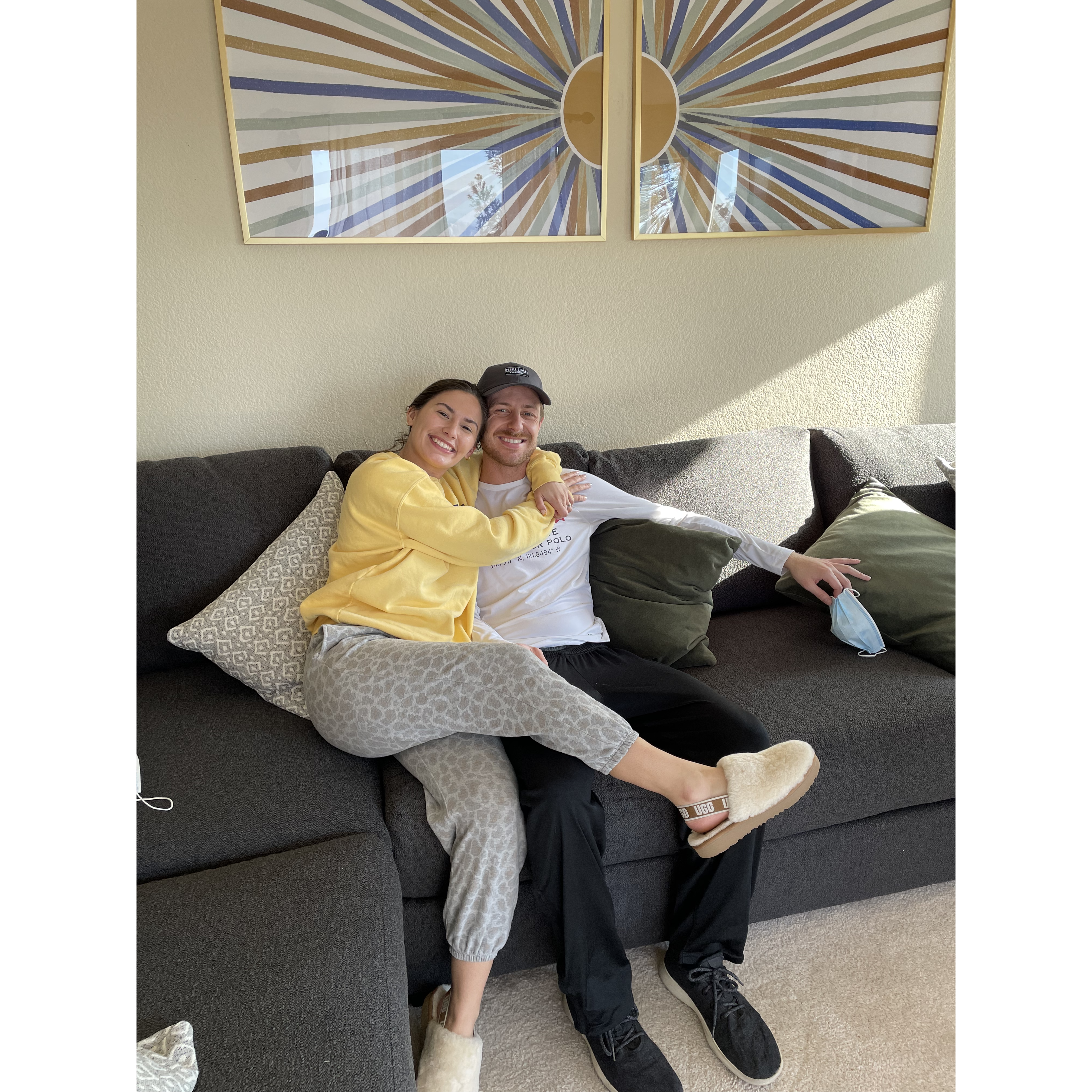 When we got our couch!