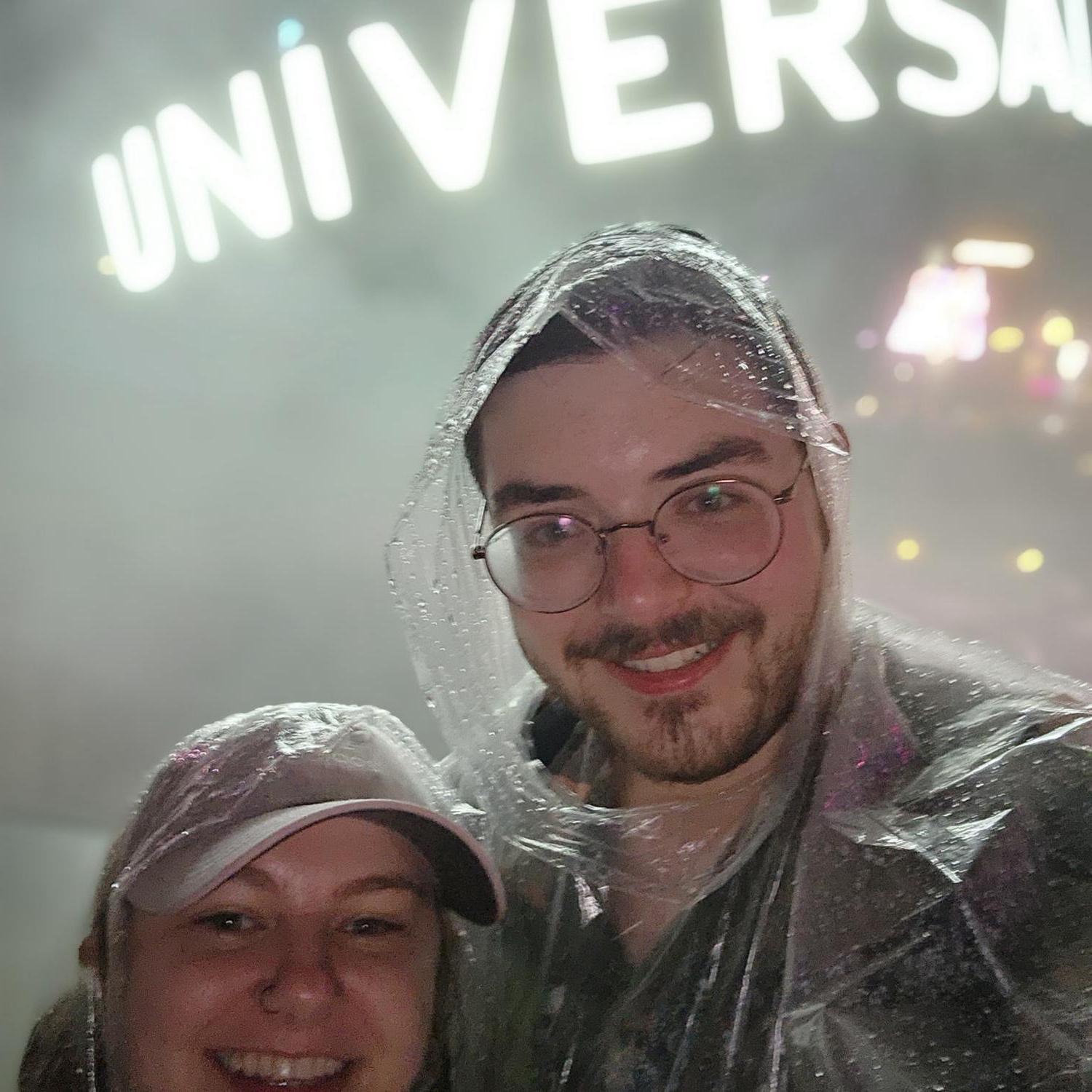 Rainy night at Halloween Horror Nights