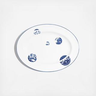 Willow Oval Serving Plate