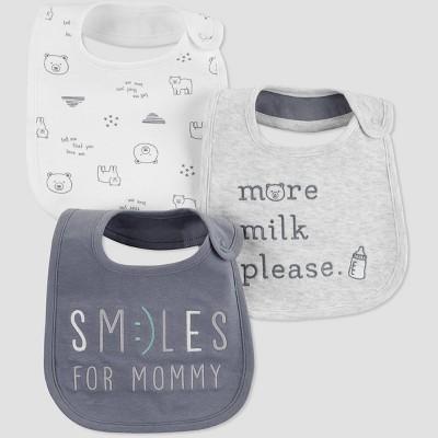 Baby Smiles For Mommy Bib - Just One You® made by carter's OSZ Gray
